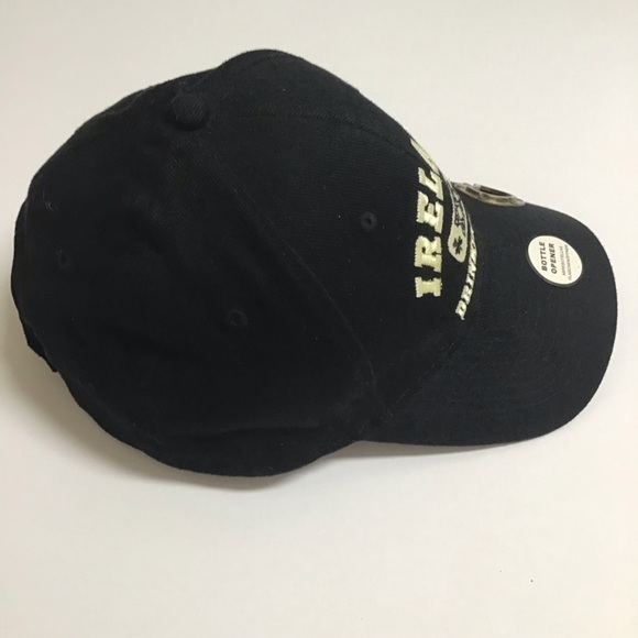 NEW Ireland XXL Drinking Team Black Strapback Cap Bottle Opener 100% Cotton Hat - Picture 5 of 13